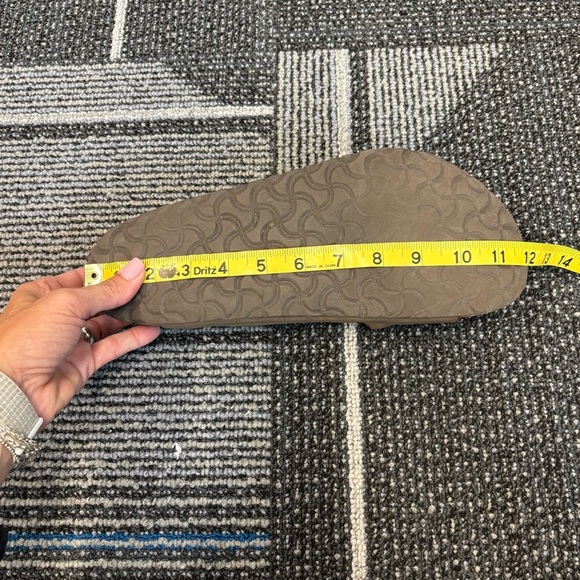 Birkenstock Mens Arizona Tan/Brown Leather Slides EUR 44 US 11 - Picture 13 of 13